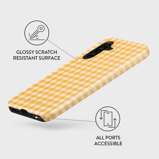 Tuscan Sun - Yellow Plaid Samsung Galaxy A26 5G Case 3